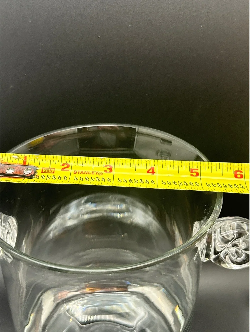 Elegant Clear Crystal Ice Bucket/Wine Chiller with Twisted Handles